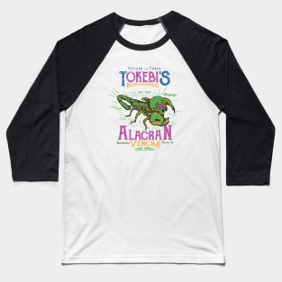 Retro Skull Scorpion Alacran Insect Skeleton Bug Baseball T-Shirt